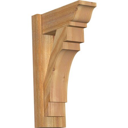 Merced Traditional Rough Sawn Outlooker, Western Red Cedar, 6W X 14D X 22H